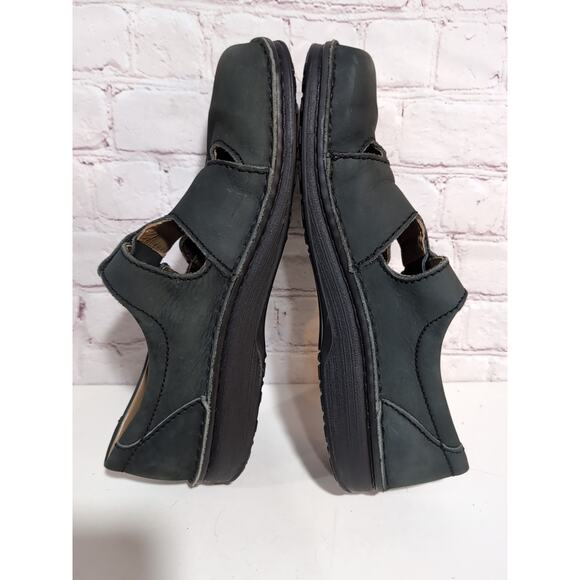 Birkenstock Madeira Black Nubuck Mary Jane Sandals Size 39 Women's 8-9 READ - Picture 3 of 13